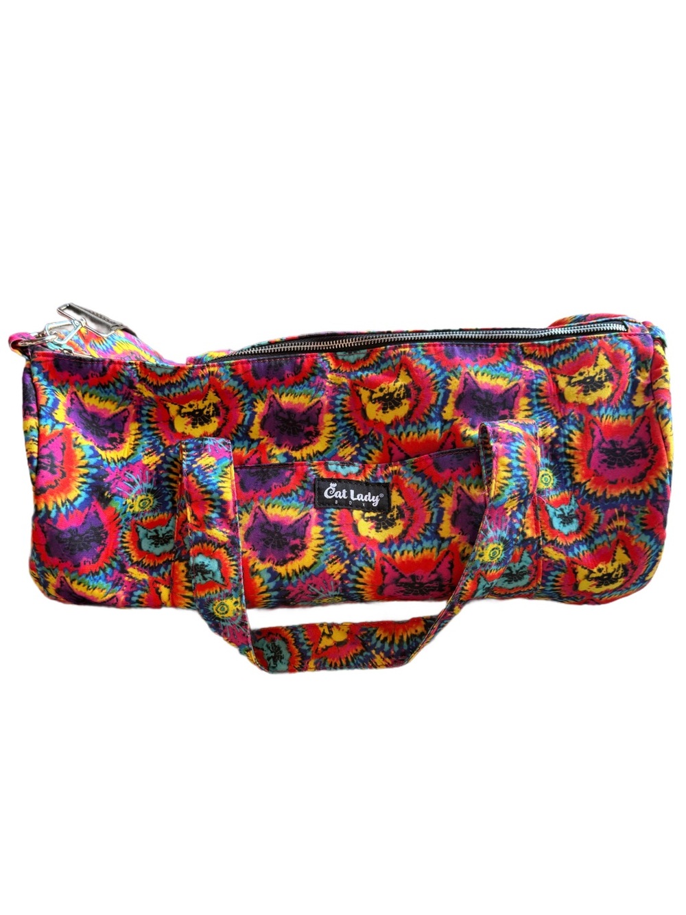 Cat lady box Multicolor Printed Tote Bag tie dye